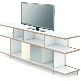 Tojo stell Regalsystem Grundmodul 198 x 37 x 44 cm weiß