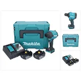 Makita DAS 180 RFJ Akku Gebläse 18 V Brushless + 2x Akku 3,0 Ah + Ladegerät + Makpac