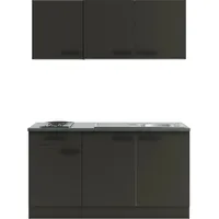 OPTIFIT Madrid420 Miniküche 150 cm Anthrazit