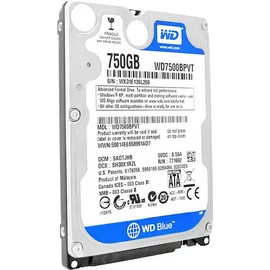 Western Digital WD7500BPVT 750 GB 2,5" 5400 U/min
