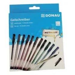 DONAU Gelschreiber 12ST Metallic 5110200-99