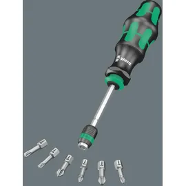 WERA Kraftform Kompakt 20a Bit Set, Black Green