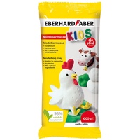 Eberhard Faber 570102 - Modelliermasse EFA Plast Kids 1 kg, weiß,