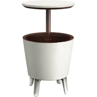 KETER Getränkekühler Weiß/Braun Ø50cm 30L