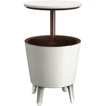 KETER Getränkekühler Weiß/Braun Ø50cm 30L