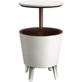 KETER Getränkekühler Weiß/Braun Ø50cm 30L