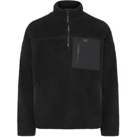 !Solid Troyer SOLID "Plüschjacke SDMcwain", Herren, Gr. XXL, schwarz (true schwarz), Obermaterial: 100% Polyester PES., Jacken Troyer