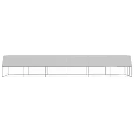 vidaXL Outdoor-Hühnerkäfig 3x12x2 m Verzinkter Stahl