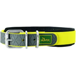 Hunter Halsband Convenience Comfort, Farbe: neongelb / schwarz, Größe: 35cm