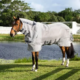 Horseware Rambo Protector Integrated Pferdedecke 125 cm Beige/Silber/Weiß