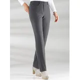Cosma Thermohose COSMA, Damen, Gr. 19, Kurzgrößen, grau, 55% Polyester, 45% Baumwolle, unifarben, lang, Hosen Thermohose