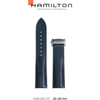 Hamilton Leder Jazzmaster Band-set Leder Blau-22/20 H690.424.101 - blau