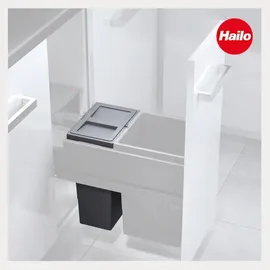 HAILO Einbaumülleimer 10 l Dunkelgrau