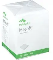 Mesoft S Compresse Non-Stérile Non-tissé 4 Couches 10x10 cm 157300 Compresses 100 pc(s)