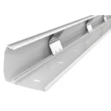 Ricoo Kabelkanal aus Aluminium 110cm Klappmechanismus Universal Z1110-W Kabelführungssystem für Fussboden und Wand Wandleiste Kabelklemme Oberputzinstallation Kabelrinnen Leitungskanal, Weiss