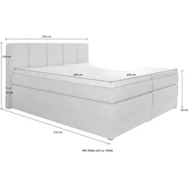 HAPO Boxspringbett 140 x 200 cm Beige