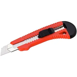 VEPATIM 3x Profi-Schneidemesser Cutter mit Metallführung stabil 18mm Klinge