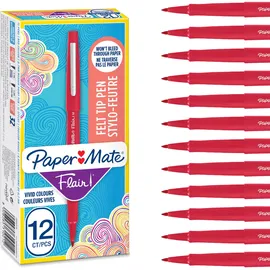 Paper Mate Flair Filzstifte 12 St. 0,7 mm Rot