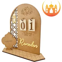 pologmase Eid Mubaraks Kalender, Ramadans Kalender, Ramadans Dekorationen Countdown Kalender für Zuhause, Eid Mubaraks Countdown Kalender Aus Holz Für Ramadans Geschenke