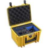 B&W International B&W DJI Action 3 Case yellow 2000/Y/Action3 (Drohne Koffer), Drohne Tasche, Gelb