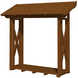 Skan Holz Holzunterstand Paul 1 nussbaum