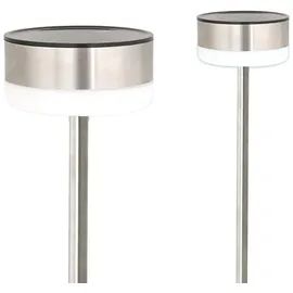 KYNAST GARDEN Wegeleuchte Edelstahl 39 cm Solar 6 LEDs silber