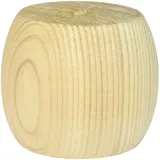 4X Möbelfüße Holz Schrank Beine Massivholz Kiefer Sofafüße Rund Möbelbeine Höhe:5cm