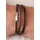 Fossil JF03323040 Armband braun/silber 563390C00 Größe Unisex