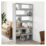 vidaXL Raumteiler Grau Sonoma 100x33x187,5 cm Holzwerkstoff