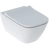 Geberit Smyle Square Set Wand-WC mit WC-Sitz Weiß