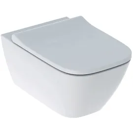 Geberit Smyle Square Set Wand-WC mit WC-Sitz Weiß