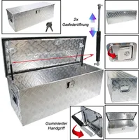 Helo Truckbox Transportkiste Alubox Transportbox Werkzeugkiste Transport Kiste Box A7 - Silber
