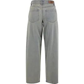 URBAN CLASSICS Ladies Mid Waist 90 ́s Jeans, lässige Jeanshose 90er, mittelhoch geschnitten, hellblau, schmutzig gewaschen, 28