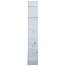 QLS Katzenleiter Katzentreppe Katzenstufe für Balkon Treppe 2,4m mit Schraubhaken