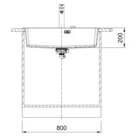 Franke MRG 610-73 A links Einbauspüle Fragranit BlackMatt Handbetätigung 610 x 730 mm