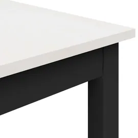 vidaXL Esstisch 110 x 75 x 110 cm weiß