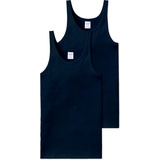 SCHIESSER Herren Unterhemd / ärmellos, Cotton Essentials Feinripp Blau, XL