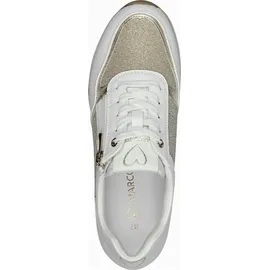 Marco Tozzi Sneaker Low Damen Weiß/Gold 41