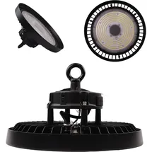 enovalite LED-Highbay-Leuchte, UFO, EEK: C, 200W, 34000lm, 4000K, schwarz