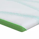 vidaXL Matratzenauflage 180 x 200 cm Weiß/Grün