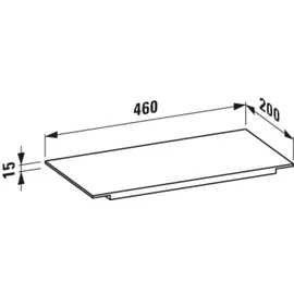 Laufen Ablage für Waschtisch, H3853310840001,
