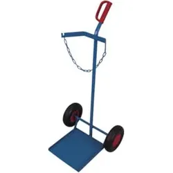 VARIOfit Stahlflaschenkarre für Propangasflasche Luftbereifung Schaufel 360 x 365 mm Höhe Sicherungskette 1.035 mm