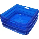 Aufblasbare Fußbadbäder, tragbares Pool Fußbad 13,8x13.8x5.5 '' Fußwaschbecken für Pooleingang Leiter PVC Fuß Badewanne Doppel als Hundebadbäder