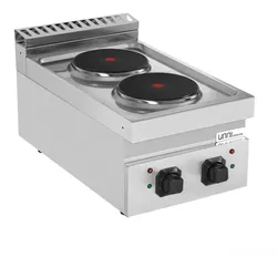 Elektroherd Ranges 700, 2 Kochplatten 2x2,6kW 400V