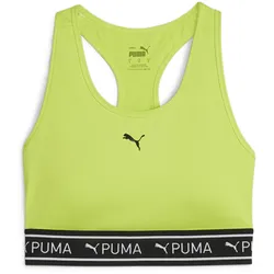 PUMA 4Keeps Elastic Mid Support Sport-BH Damen 39 - lime pow L