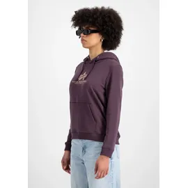 Alpha Industries New Basic Kapuzenpullover Plum XS