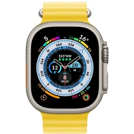 Apple Watch Ultra GPS+Cellular 49 mm Titaniumgehäuse, Ocean Armband gelb