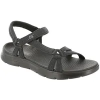 SKECHERS Damen GO Walk Flex Sandale Sublime, Black Textile,