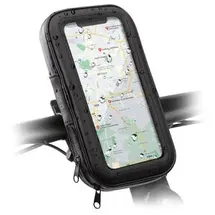 SBS Regenfeste Handyhalterung für Fahrrad/E-Scooter bis 6,7" schwarz