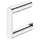 Keuco Plan Toilettenpapierhalter offene Form, rechts, silber-eloxiert